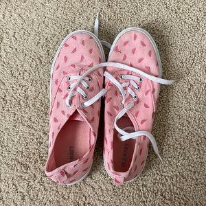 Pink With Watermelon Slices-Sneakers